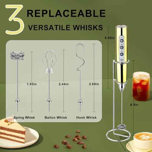 Handheld Milk Frother Wand for Coffee