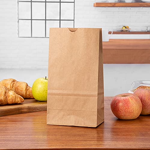 Bag Tek 4 LB Disposable Lunch Bags 100 Sturdy Take Out Bags (100 Count)