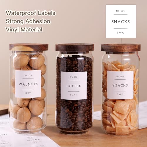 3 Set Glass Pantry Storage Jars with Acacia Airtight Lid (3 Count)