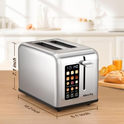 2 Slice Toaster Touch Screen 1.5" Wide Slot