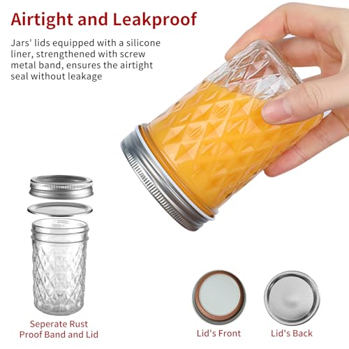 22oz 650ml Glass Mason Jars 6 Pack (6 Count)