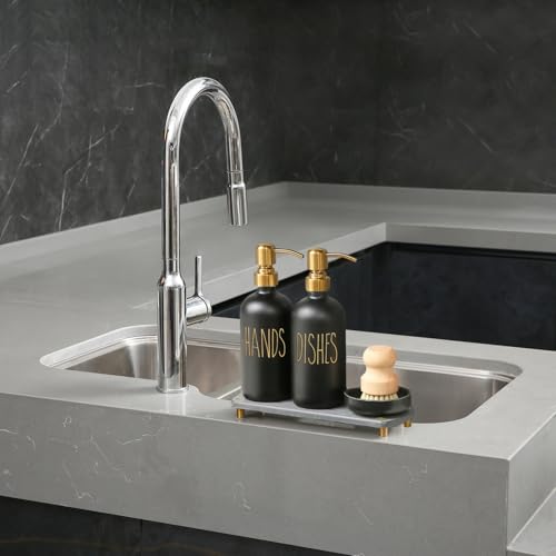 Soap Dispenser Set Comes with Stainless Steel Pumps (4 Count)