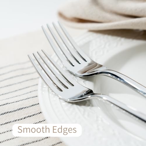 Potter 40 Piece Forged Silverware Set Stainless Steel Flatware Set Cutlery Set (10 Count)