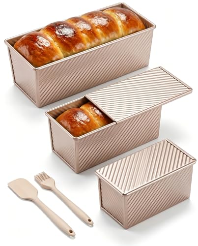 3 Piece Pullman Loaf Pan with Lid (3 Count)