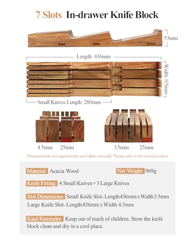 In drawer Knife Block