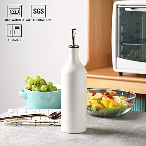 Sweejar Large Ceramic Olive Oil Dispenser Bottle