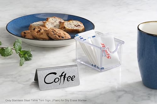 Stainless Steel Table Tent Sign (6 Count)