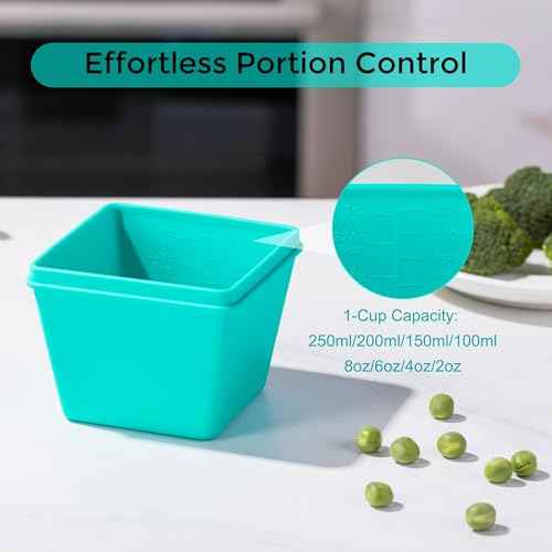 1 Cup Silicone Freezer Molds with Lids (4 Count)