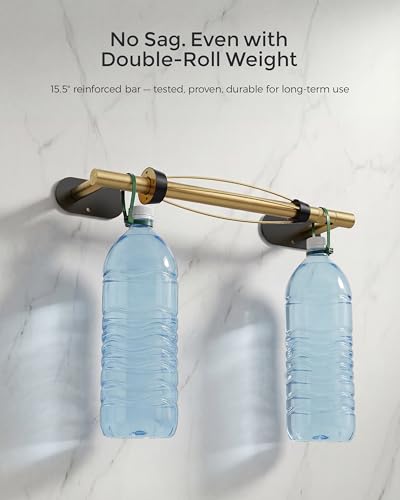 Paper Towel Holder Under Cabinet with Damping No Drill