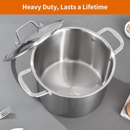 Tri ply Stainless Steel 20 Quart Heavy Duty Induction Stock Pot