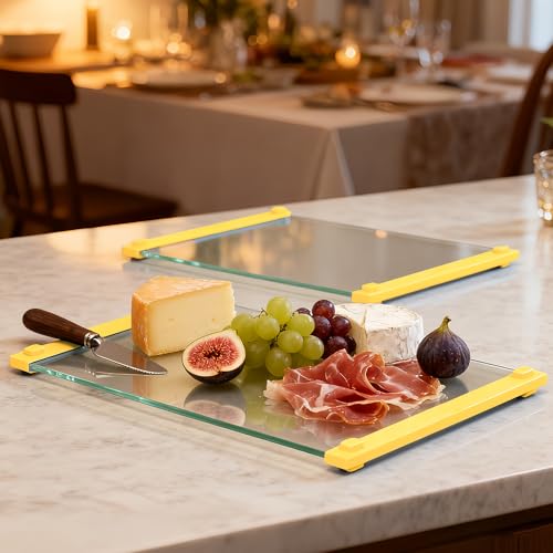 Tempered Glass Cutting Board for Kitchen (2 Count)