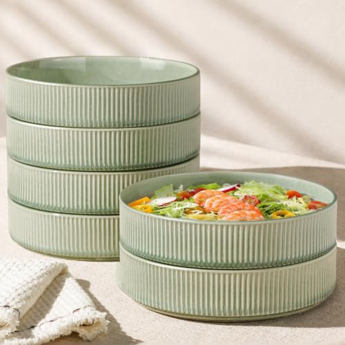 7.5 Inch Pasta Bowls Set of 6 (6 Count)