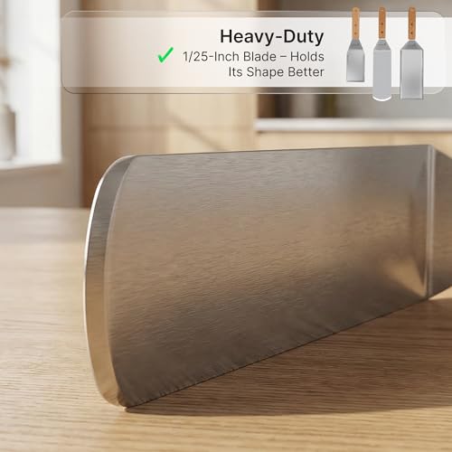 Stainless Steel Metal Spatula Set (4 Count)