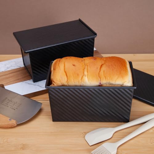 2 Pack 1 LB Pullman Loaf Pan with Lid (2 Count)