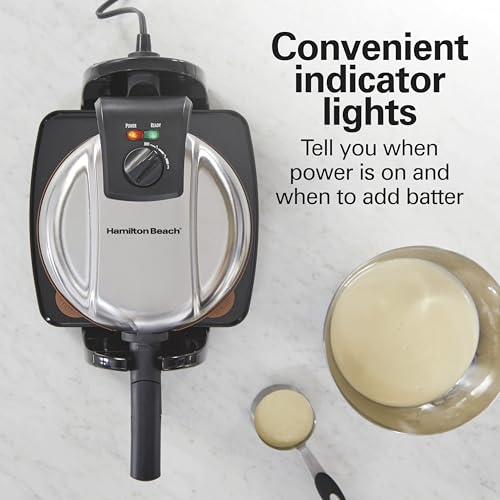 26031 Belgian Waffle Maker with Removable Non