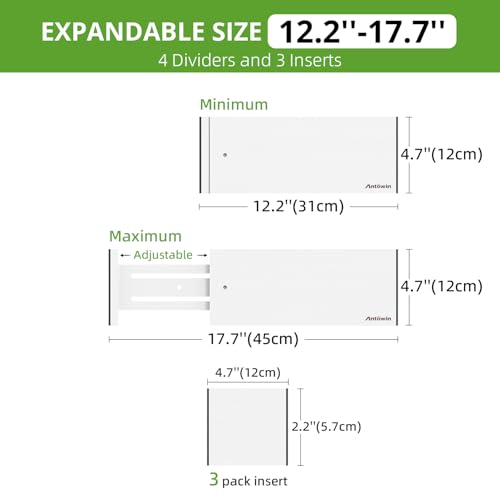 4 Pack Expandable Drawer Dividers