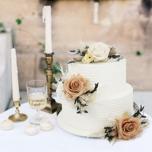3Pcs Premade Cake Flowers (3 Count)