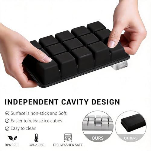 Silicone Ice Cube Tray 2 Pack (2 Count)