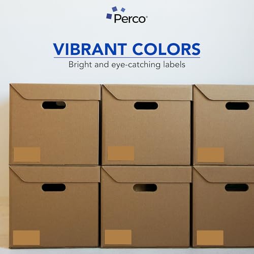 Kraft Brown 3x5 Inch Perforated Sticker Labels