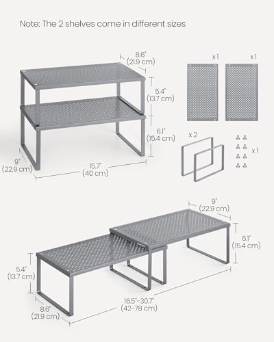 Set of 2 Metal Spice Racks (2 Count)
