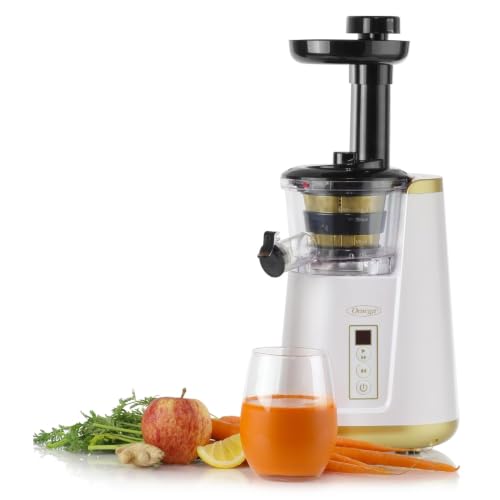 Juicer Cold Press 365 Vertical 65 RPM Slow Masticating Compact Extractor for Fruits and Vegetables with 3 Stage Auger & BPA
