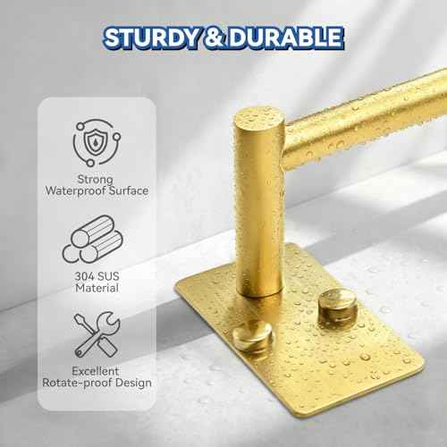 2 Pack Adhesive Adjustable Towel Bar