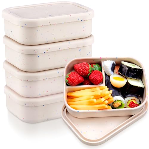4 Pcs Silicone Bento Box (4 Count)