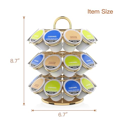 Rotating Coffee Pod Holder for Keurig Pods