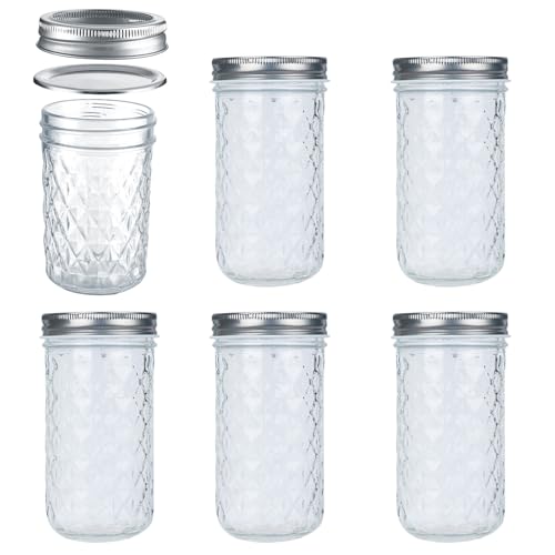 22oz 650ml Glass Mason Jars 6 Pack (6 Count)