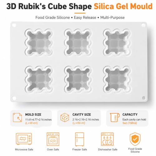 Bubble Cube Silicone Mold for Baking Mousse Cake