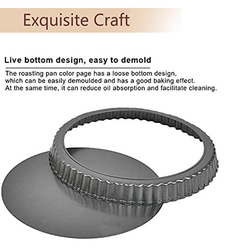 Tart Pan 10 Inch Tart Pan Carbon Steel Round Non