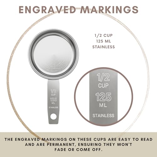 1 2 Cup Stainless Steel Measuring Cup