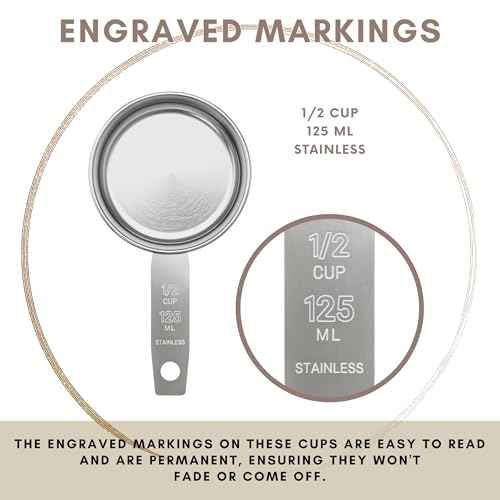 1 2 Cup Stainless Steel Measuring Cup (12 Count)