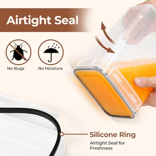 Airtight Food Storage Containers with Lids 7size 11Pack (11 Count)