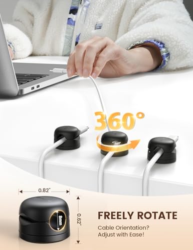12Pack Rotating Cord Organizer (12 Count)