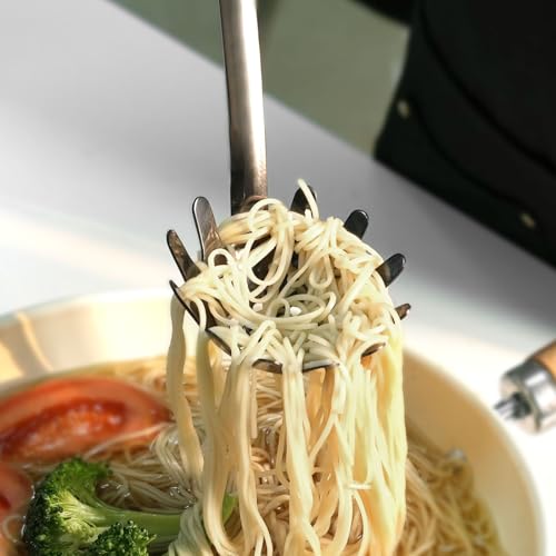 Black Stainless Steel Pasta Spoon