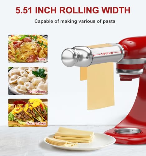 Pasta Roller for Kitchenaid Stand Mixer