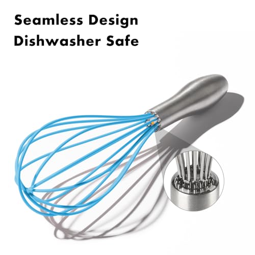 10 Inch Blue Silicone Whisk