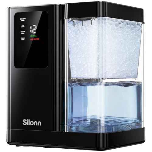 Nugget Ice Maker Countertop with 3L Detachable Tank