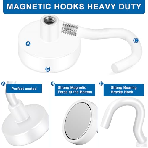 Magnetic Hooks for Cruise Essentials 2026 Cabins Door 12 Pack (12 Count)