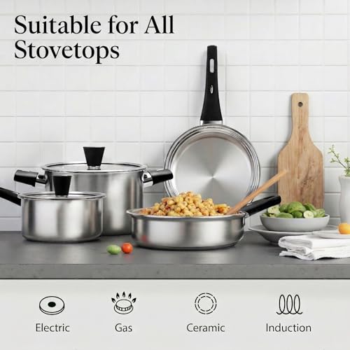 Stainless Steel Pots and Pans Set Non Toxic