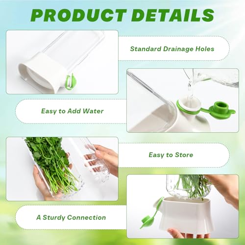 2 Pieces Herb Saver for Refrigerator Fresh Herb Keeper Cilantro Container for Fridge Saver Pod for Cilantro