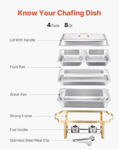 Chafing Dish Buffet Set (4 Count)