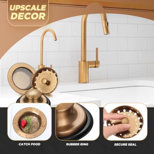 3 Pcs Sink Plug Stopper Disposal Drain Strainer (3 Count)