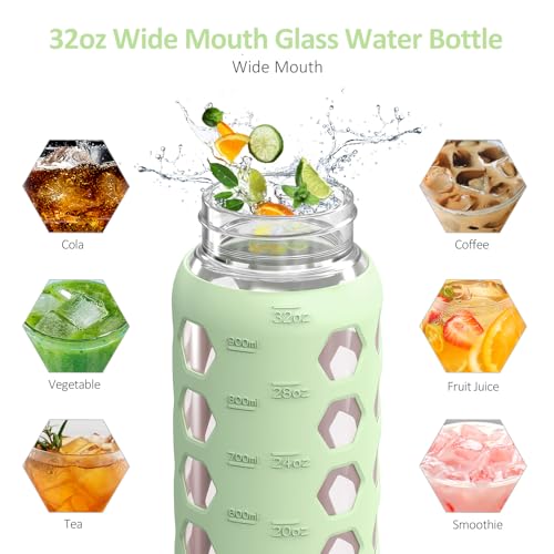 Glass Water Bottle