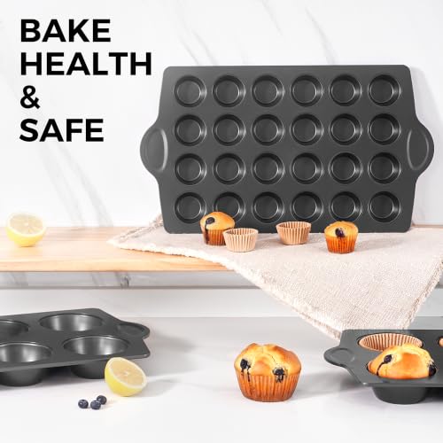 Mini 24 Ceramic Muffin Pan Set