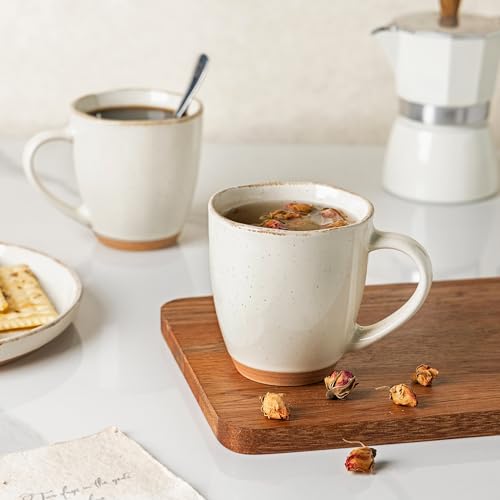 12oz Ceramic Coffee Mugs set of 4 (4 Count)