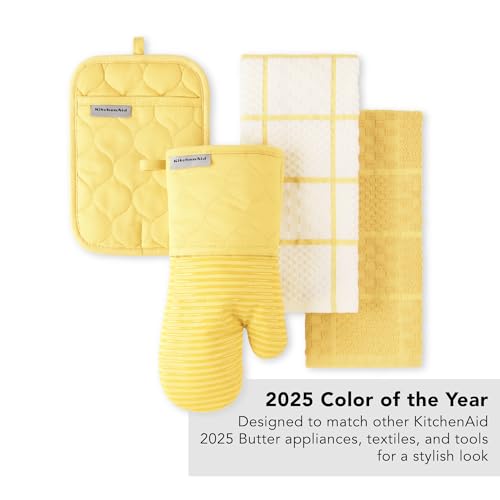 Quilted Cotton Terry Cloth Oven Mitt