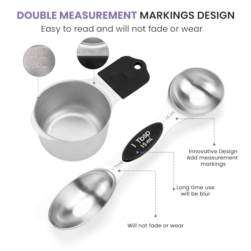 Magnetic Measuring Cups and Spoons Set