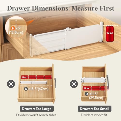 5" Tall Drawer Dividers (9 Count)
